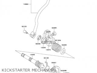 KICKSTARTER MECHANISM - KDX50-A1 KDX50 2003 USA CANADA