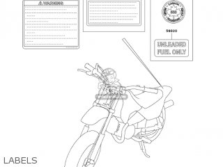 LABELS - KDX50-A1 KDX50 2003 USA CANADA