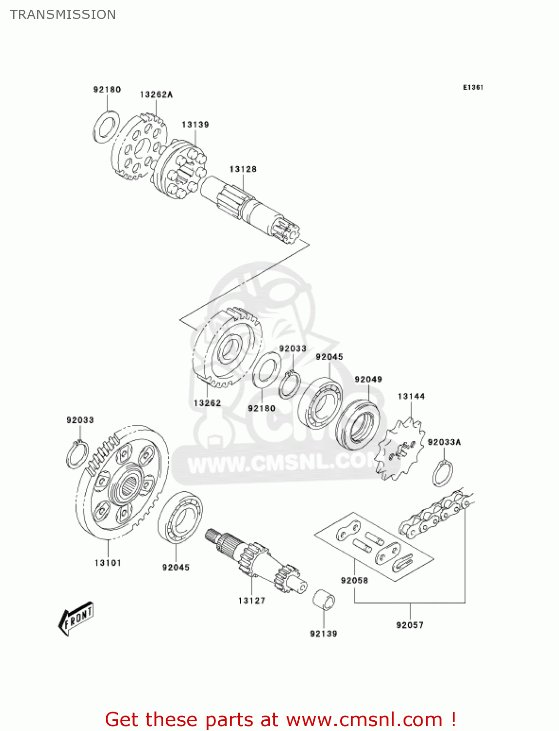 TRANSMISSION KDX50-A2 KDX50 2004 USA CANADA