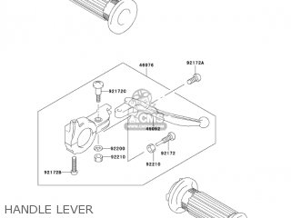 HANDLE LEVER - KDX50-A2 KDX50 2004 USA CANADA