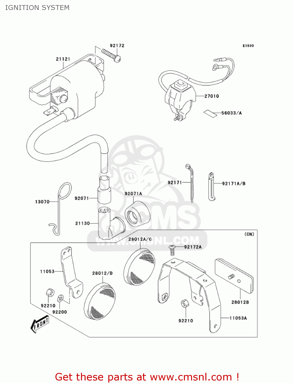 IGNITION SYSTEM KDX50-A3 KDX50 2005 USA CANADA