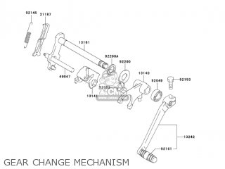 GEAR CHANGE MECHANISM - KDX50-A3 KDX50 2005 USA CANADA