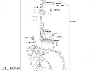OIL PUMP - KDX50-A3 KDX50 2005 USA CANADA