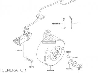 GENERATOR - KDX50-A3 KDX50 2005 USA CANADA