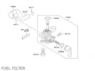 FUEL FILTER - KDX50-A3 KDX50 2005 USA CANADA