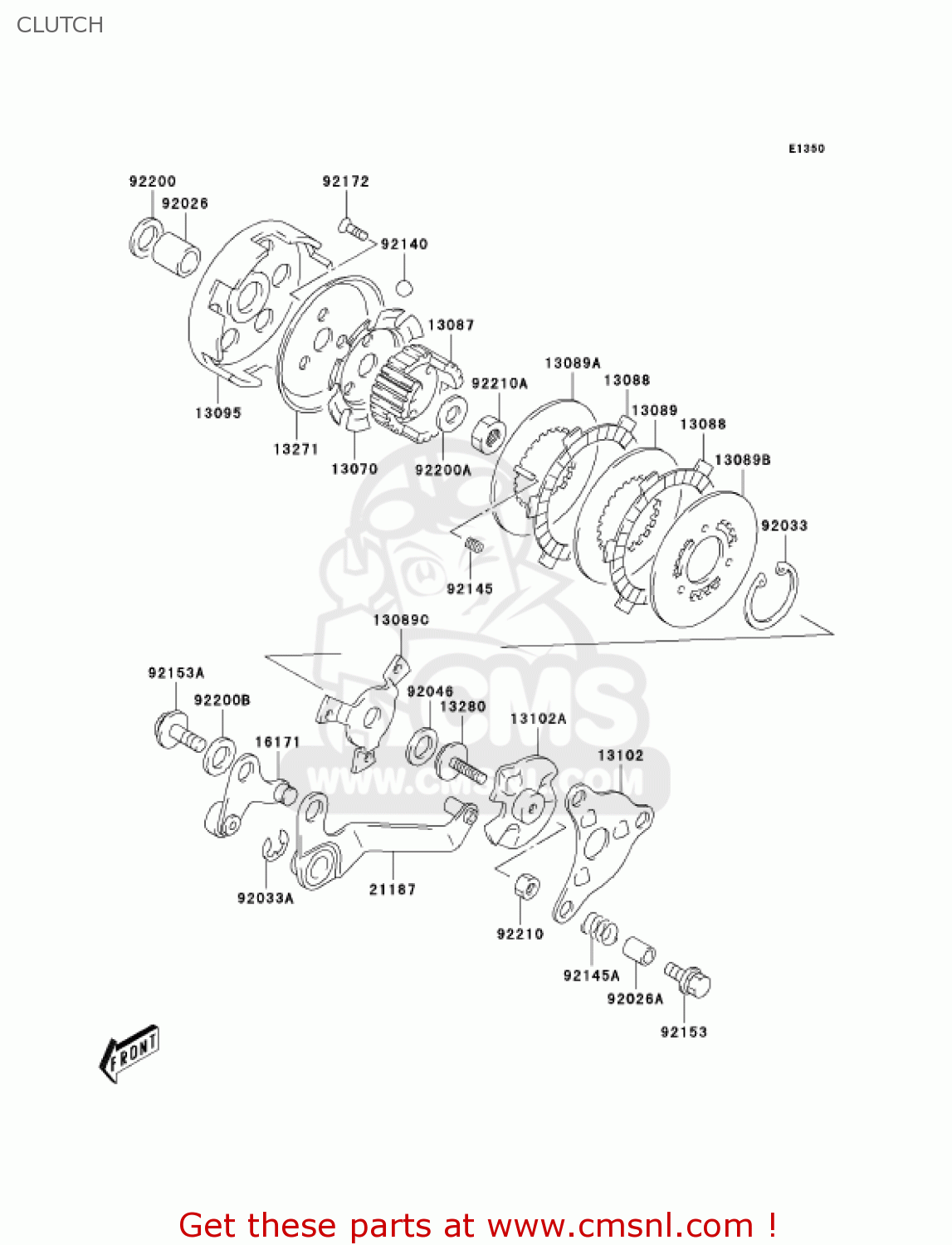 CLUTCH KDX50A6F KDX50 2006 USA CANADA