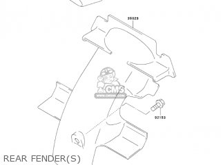 REAR FENDER(S) - KDX50A6F KDX50 2006 USA CANADA