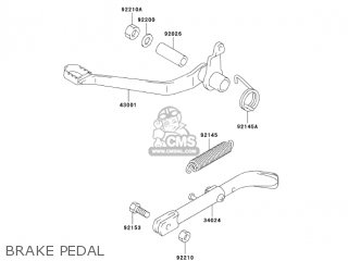 BRAKE PEDAL - KDX50A6F KDX50 2006 USA CANADA