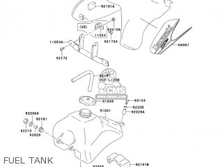FUEL TANK - KDX50A6F KDX50 2006 USA CANADA
