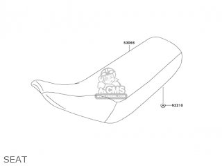SEAT - KDX50A6F KDX50 2006 USA CANADA