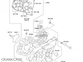 CRANKCASE - KDX50A6F KDX50 2006 USA CANADA