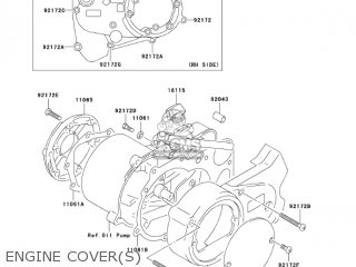 ENGINE COVER(S) - KDX50A6F KDX50 2006 USA CANADA