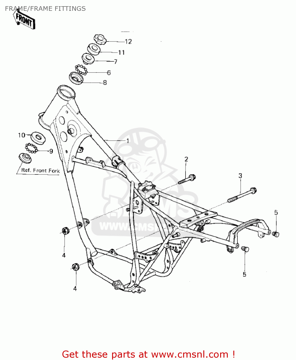 FRAME/FRAME FITTINGS KDX80-A1 KDX80 1980 AUSTRIA