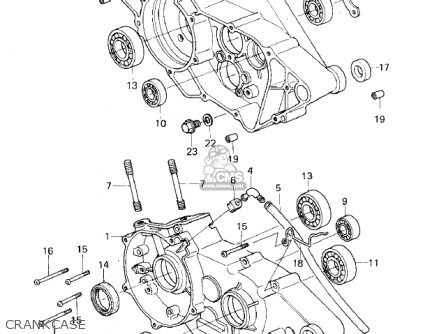 CRANKCASE - KDX80-A1 KDX80 1980 AUSTRIA