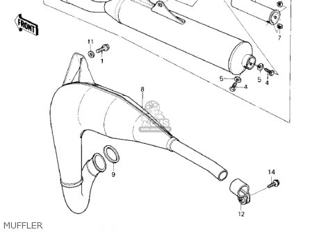 MUFFLER - KDX80-A1 KDX80 1980 AUSTRIA
