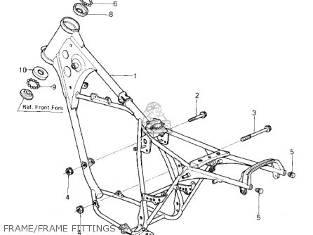 FRAME/FRAME FITTINGS - KDX80-A1 KDX80 1980 AUSTRIA
