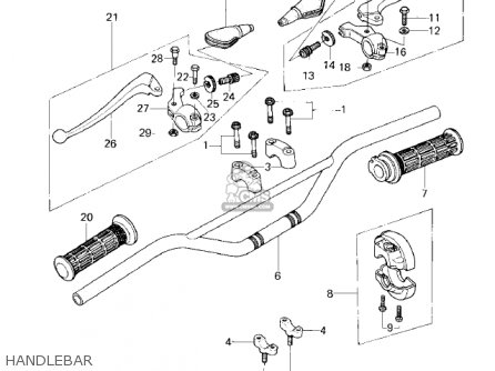 HANDLEBAR - KDX80-A1 KDX80 1980 AUSTRIA