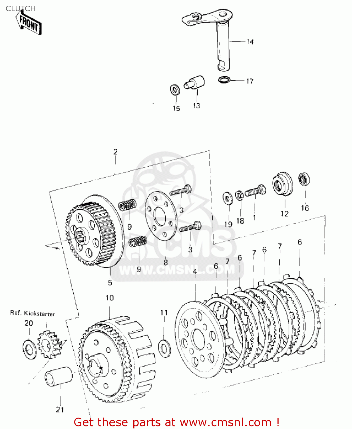 CLUTCH KDX80-A2 KDX80 1981 AUSTRIA