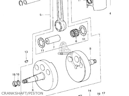 CRANKSHAFT/PISTON - KDX80-A2 KDX80 1981 AUSTRIA