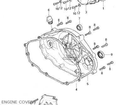 ENGINE COVERS - KDX80-A2 KDX80 1981 AUSTRIA