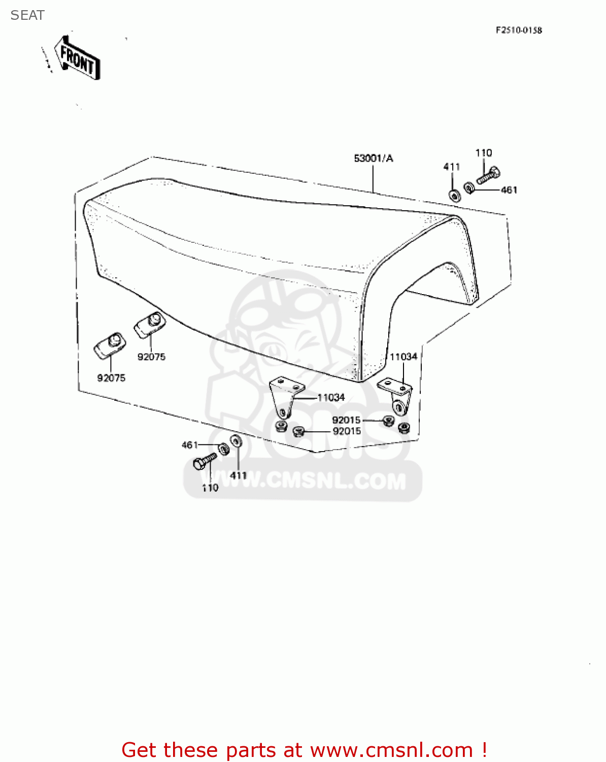 SEAT KDX80-B2 KDX80 1982 USA CANADA