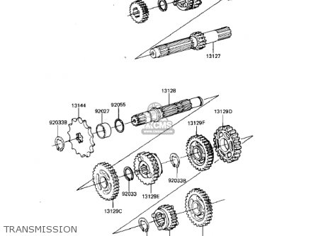 TRANSMISSION - KDX80-B2 KDX80 1982 USA CANADA
