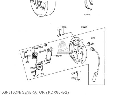 IGNITION/GENERATOR (KDX80-B2) - KDX80-B2 KDX80 1982 USA CANADA