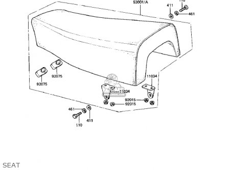 SEAT - KDX80-B2 KDX80 1982 USA CANADA