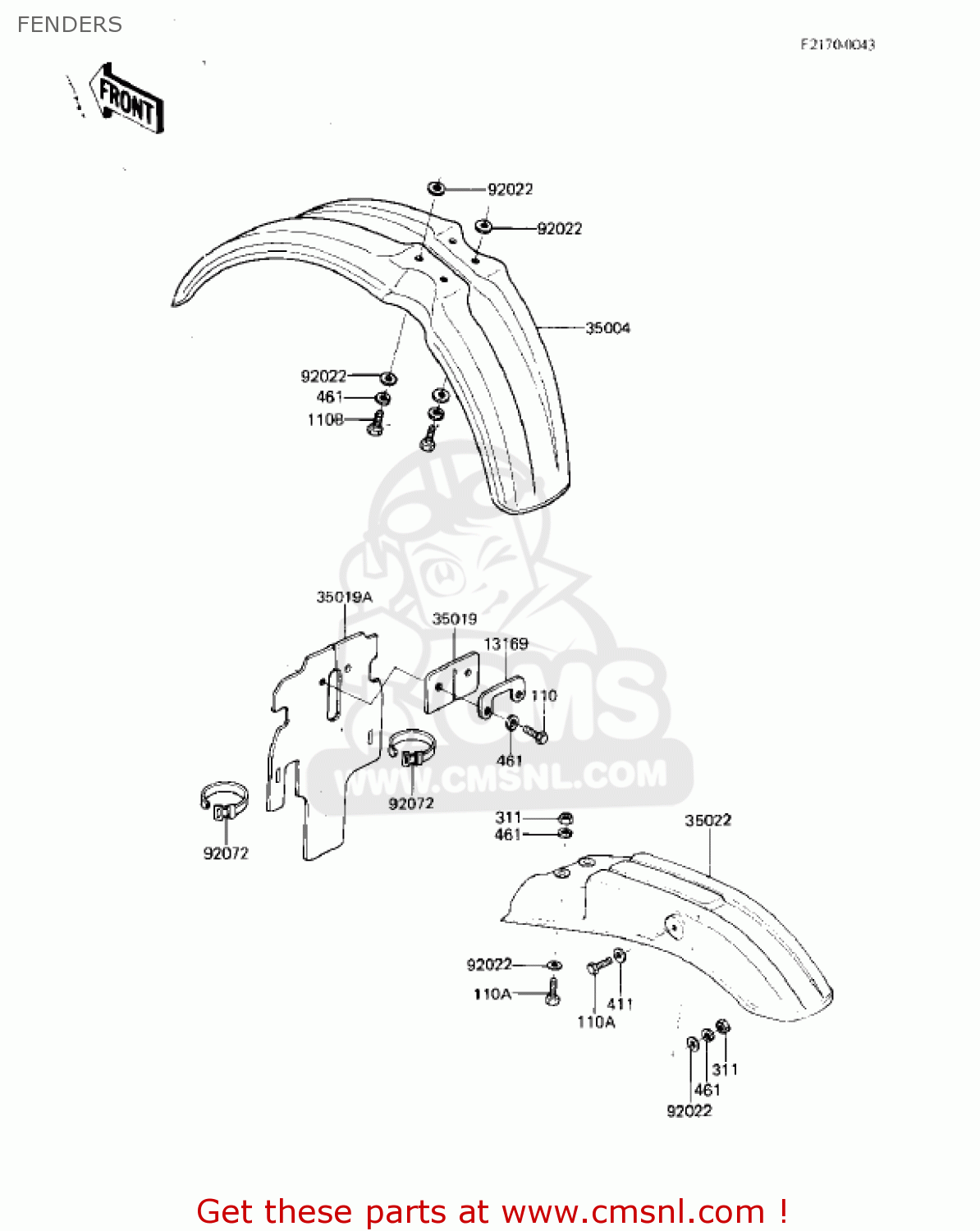 FENDERS KDX80-B3 KDX80 1983 USA CANADA