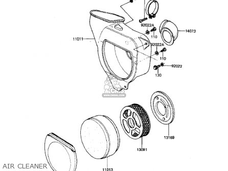 AIR CLEANER - KDX80-B3 KDX80 1983 USA CANADA