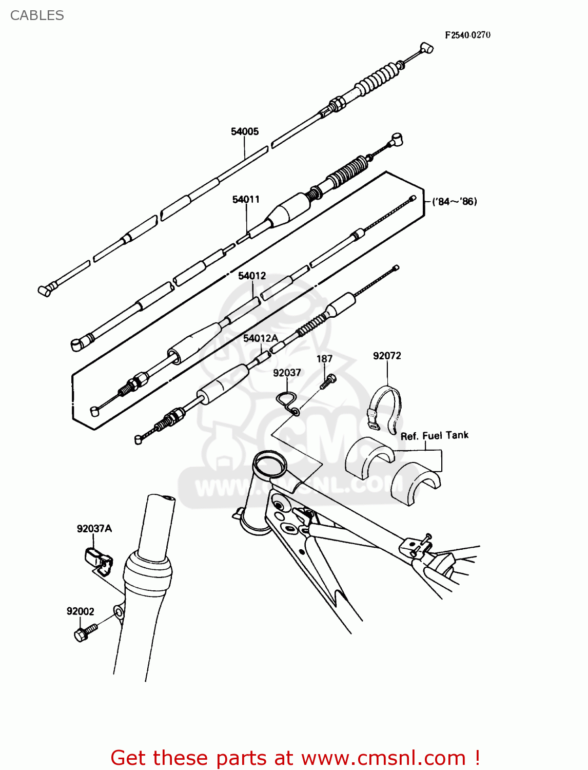 CABLES KDX80-C1 1984 USA CANADA