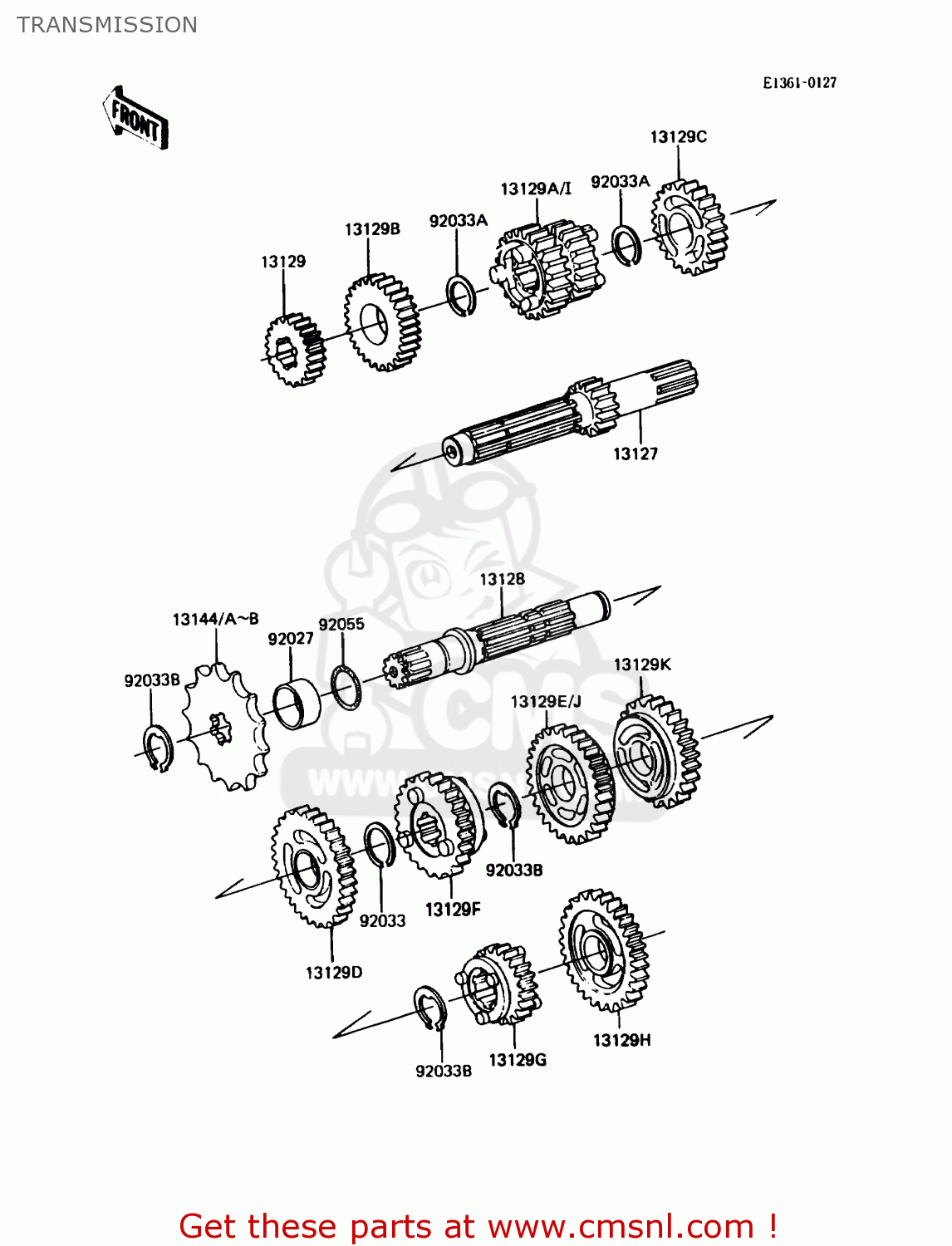 TRANSMISSION KDX80-C2 1985 USA CANADA