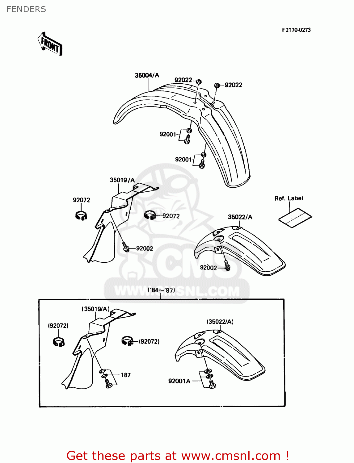 FENDERS KDX80-C3 1986 USA CANADA
