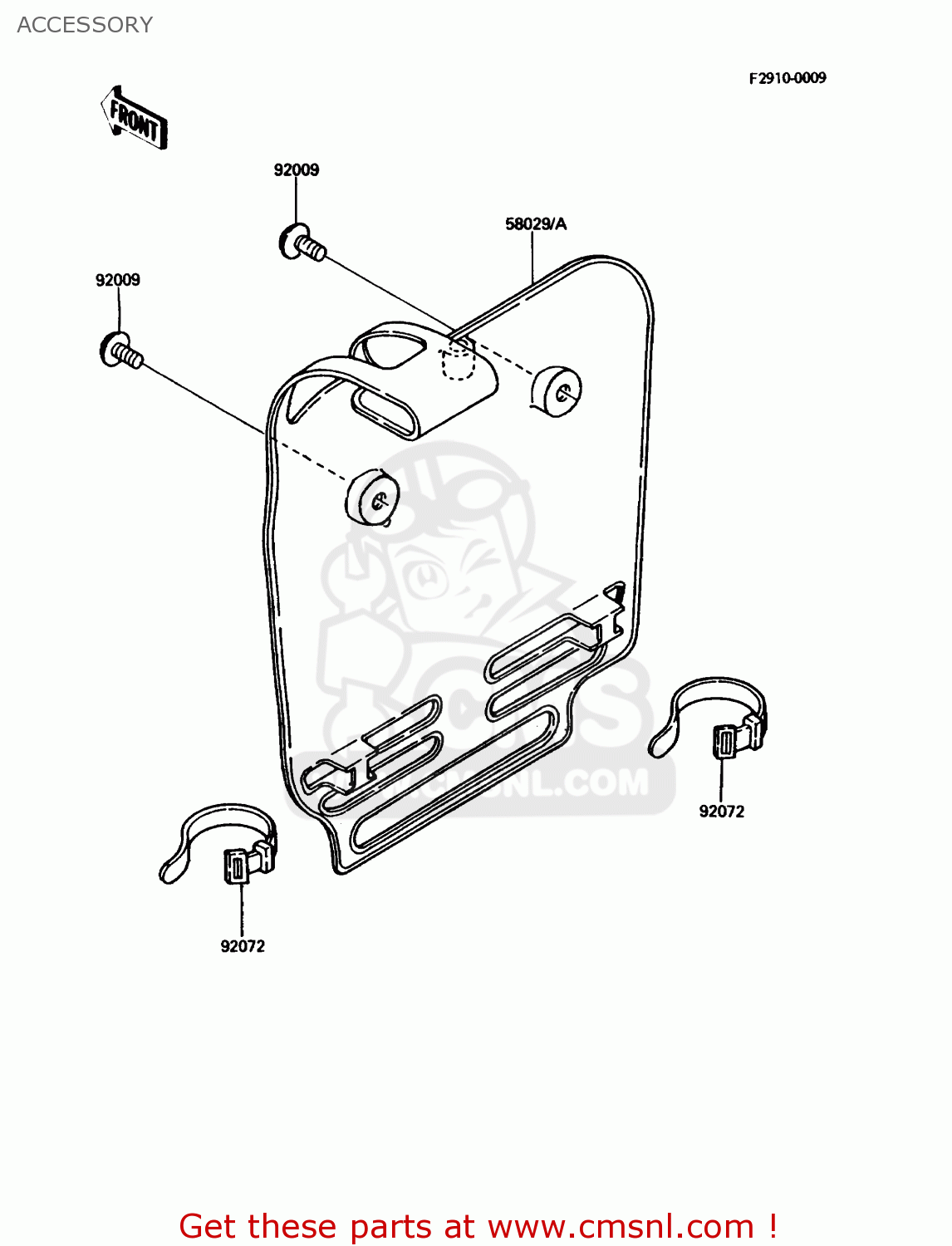 ACCESSORY KDX80-C3 1986 USA CANADA