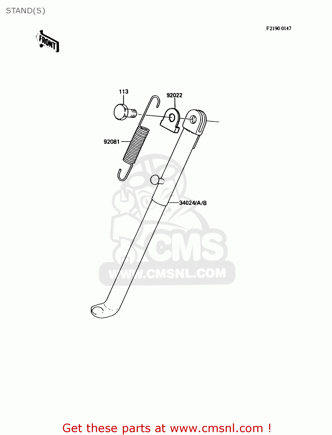 STAND(S) KDX80-C4 1987 USA CANADA