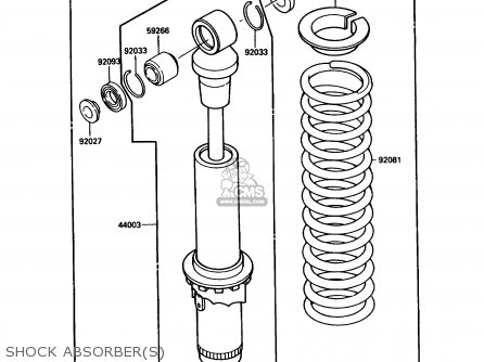 SHOCK ABSORBER(S) - KDX80-C4 1987 USA CANADA