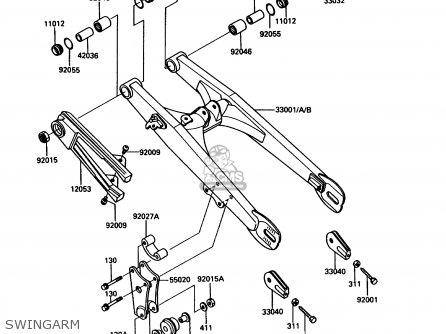 SWINGARM - KDX80-C5 1988 USA CANADA