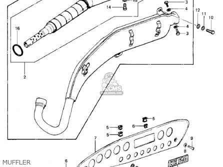 MUFFLER - KE100-A10 KE100 1981 CANADA