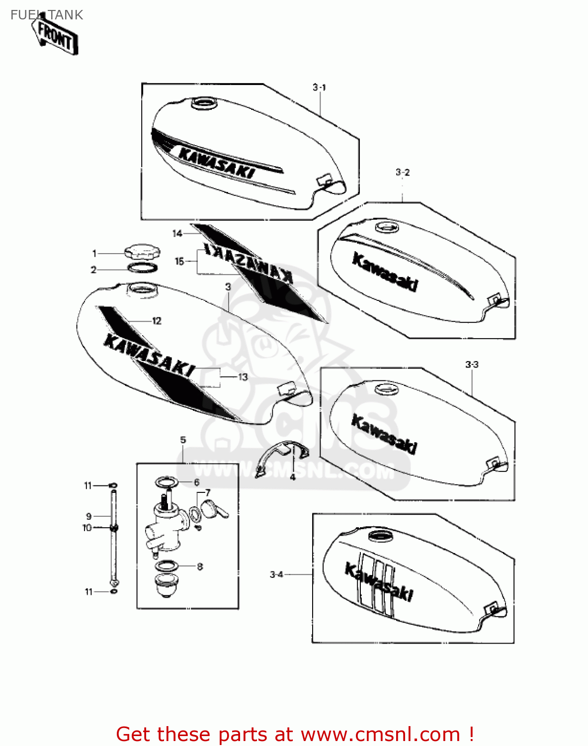 FUEL TANK KE100-A5 KE100 1976 CANADA