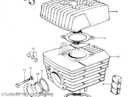 CYLINDER HEAD/CYLINDER - KE100-A5 KE100 1976 CANADA