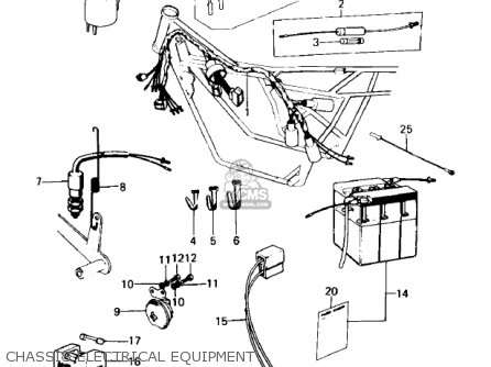 CHASSIS ELECTRICAL EQUIPMENT - KE100-A5 KE100 1976 CANADA