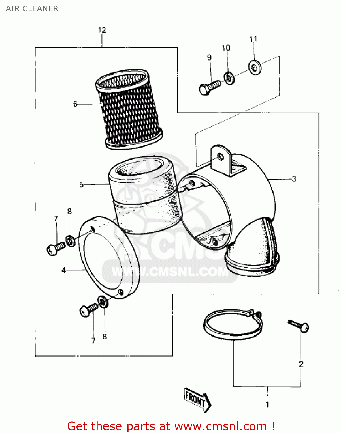 AIR CLEANER KE100-A6 KE100 1977 CANADA