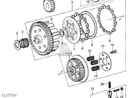CLUTCH - KE100-A6 KE100 1977 CANADA