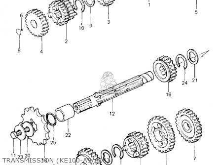 TRANSMISSION (KE100-A9/A10) - KE100-A6 KE100 1977 CANADA