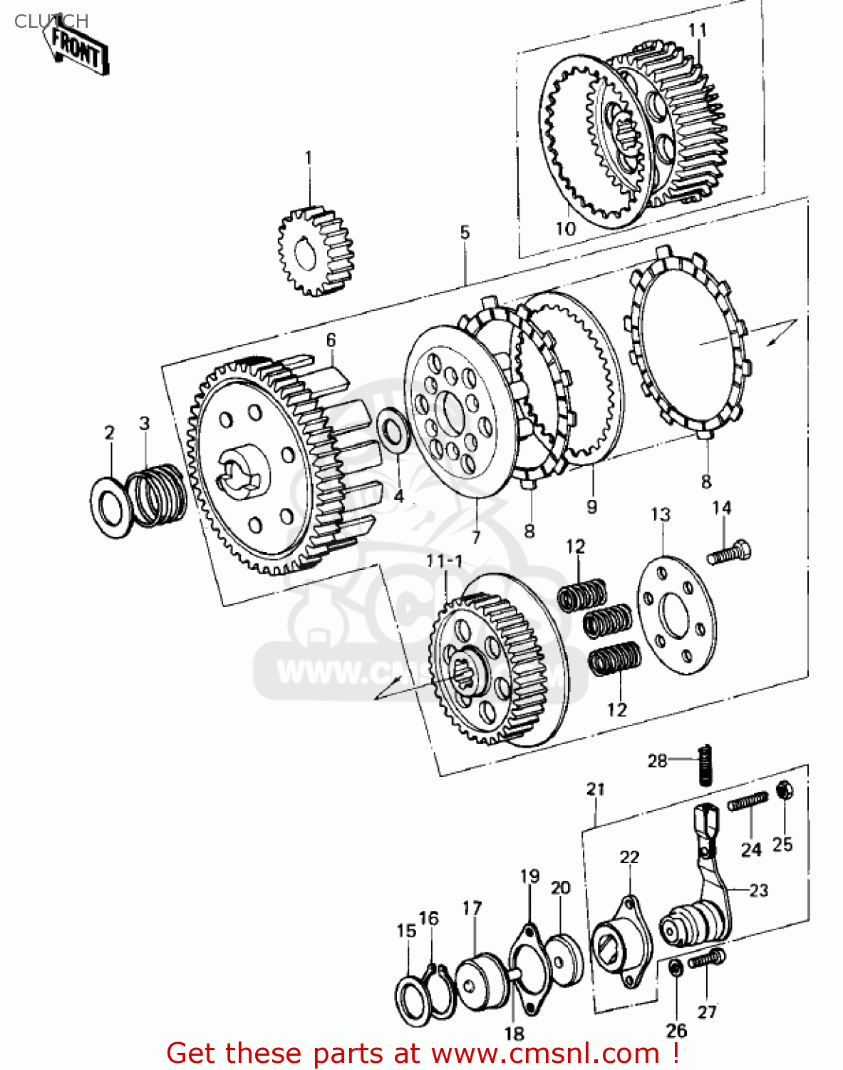 CLUTCH KE100-A7 KE100 1978 CANADA