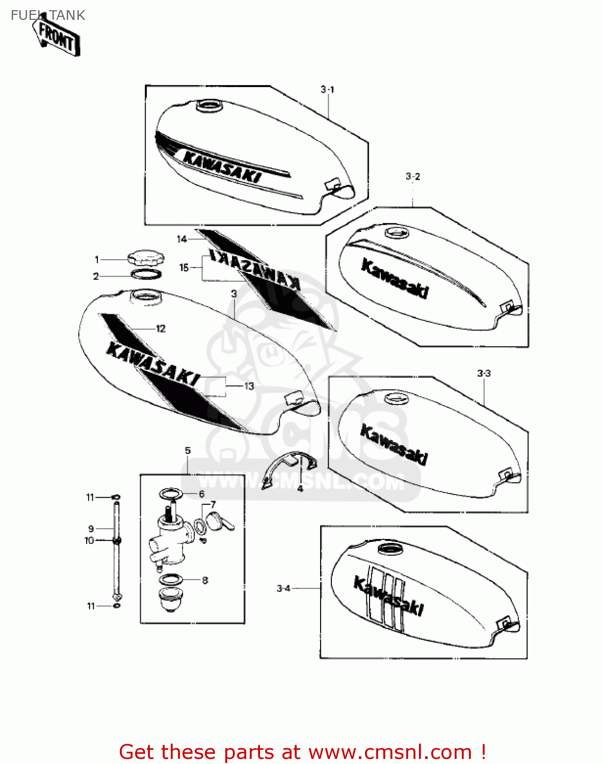 FUEL TANK KE100-A7 KE100 1978 CANADA