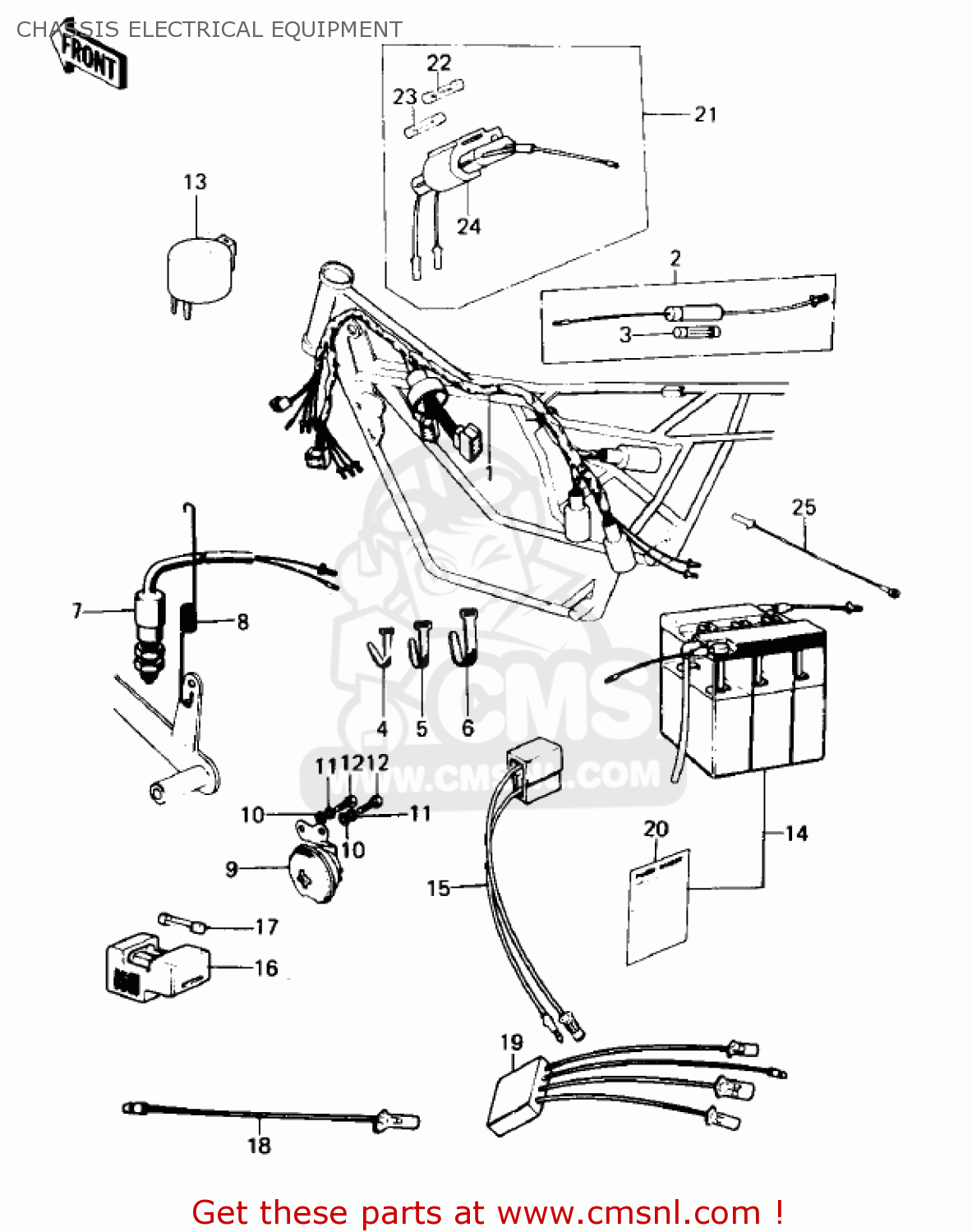 CHASSIS ELECTRICAL EQUIPMENT KE100-A7 KE100 1978 CANADA