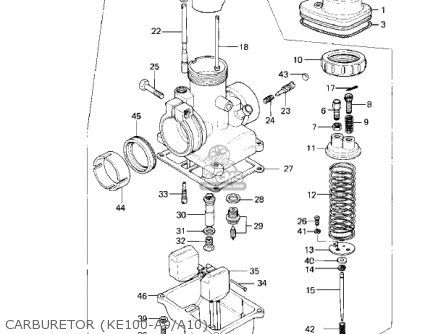 CARBURETOR (KE100-A9/A10) - KE100-A7 KE100 1978 CANADA
