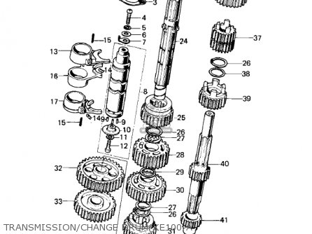 TRANSMISSION/CHANGE DRUM(KE100-A - KE100-A9 KE100 1980 CANADA