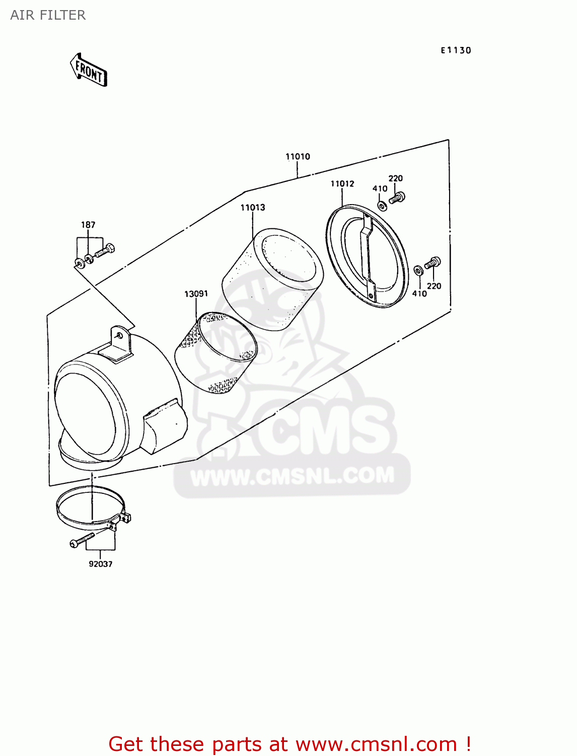 AIR FILTER KE100-B10 1991 UNITED KINGDOM